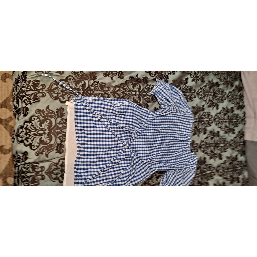 Blue‎ & White Gingham Dress XL